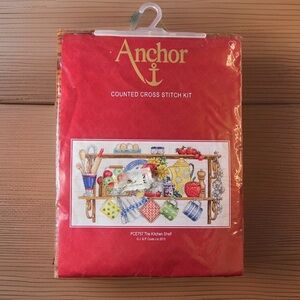 Anchor Counted Cross Stitch Kit Made in Hungary Difficult “The Kitchen Shelf”